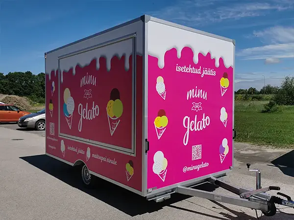Valmis Minu Gelato jäätisehaagise kleebislahendus