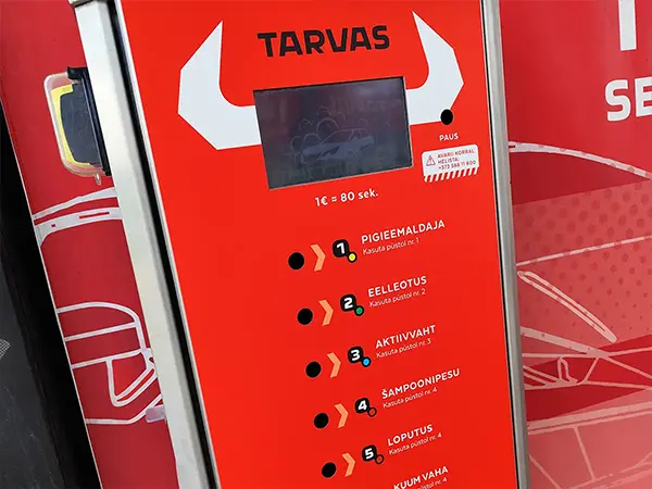 Tarvas Selvepesula juhtpaneeli kleebise paigaldus