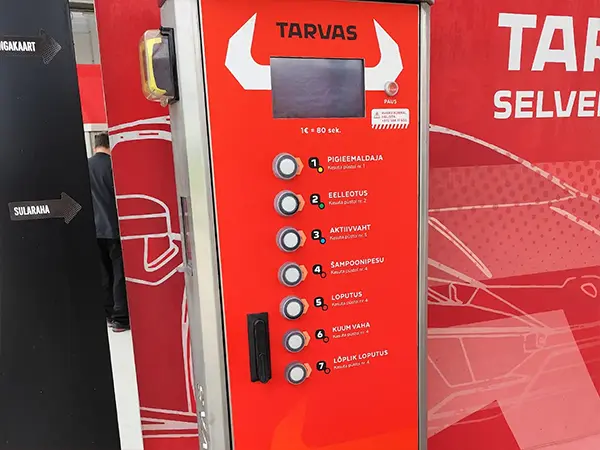 Valmis Tarvas Selvepesula tolmuimeja juhtpaneel