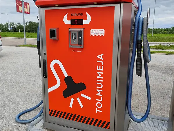 Valmis oranž Tarvas Selvepesula tolmuimejaautomaat
